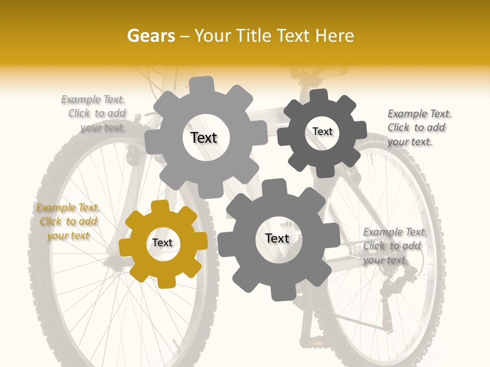 Transport Mountain Bike Metal PowerPoint Template