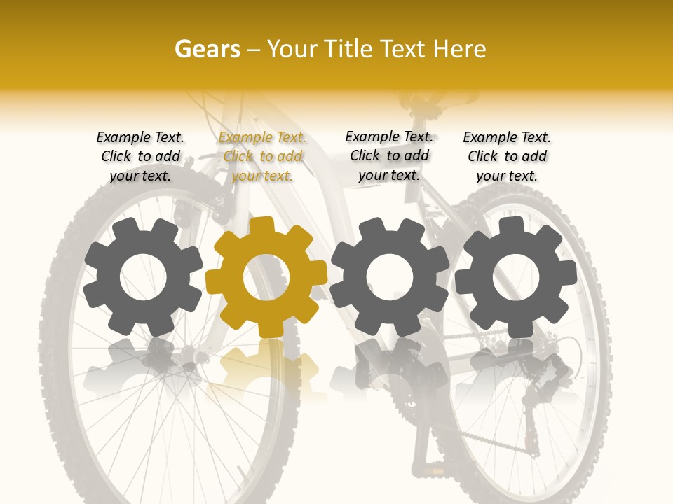 Transport Mountain Bike Metal PowerPoint Template
