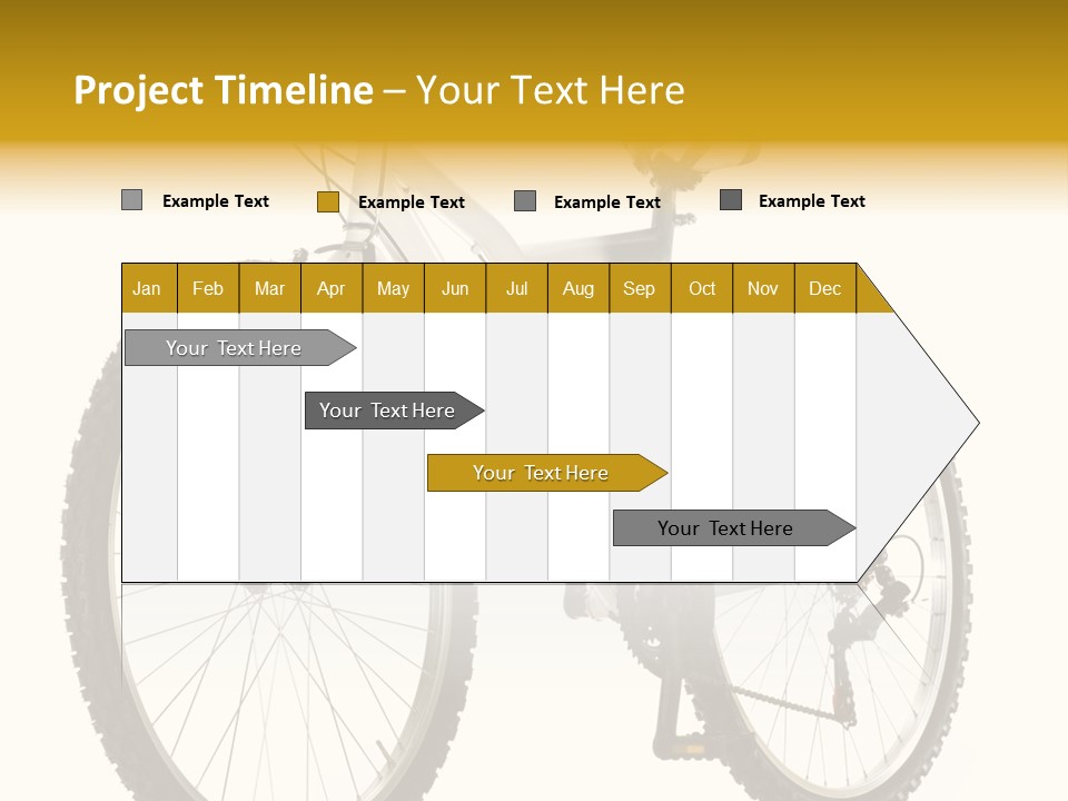 Transport Mountain Bike Metal PowerPoint Template