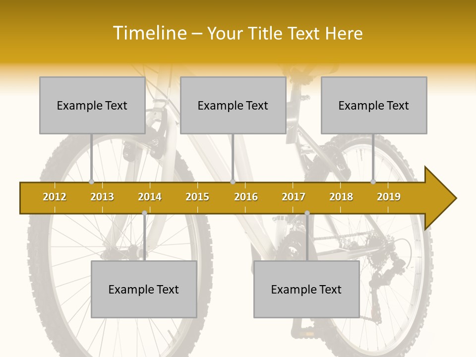 Transport Mountain Bike Metal PowerPoint Template