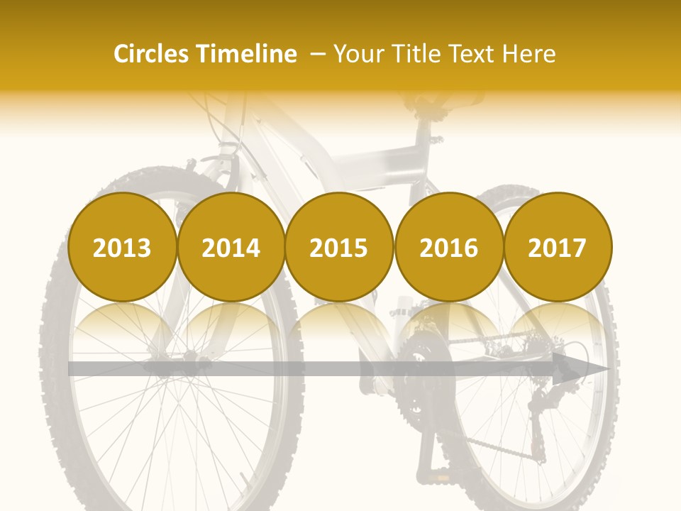 Transport Mountain Bike Metal PowerPoint Template