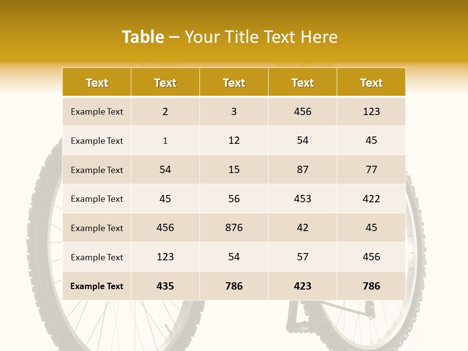 Transport Mountain Bike Metal PowerPoint Template