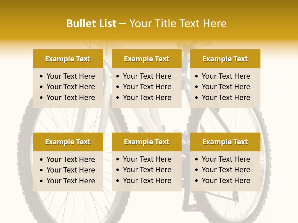 Transport Mountain Bike Metal PowerPoint Template