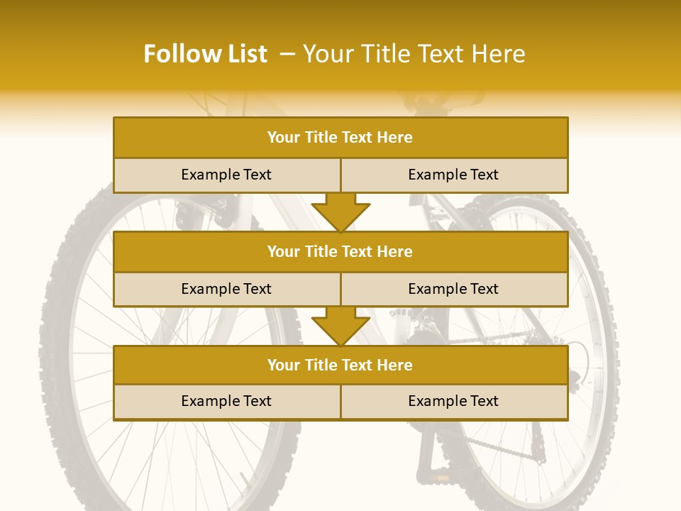 Transport Mountain Bike Metal PowerPoint Template