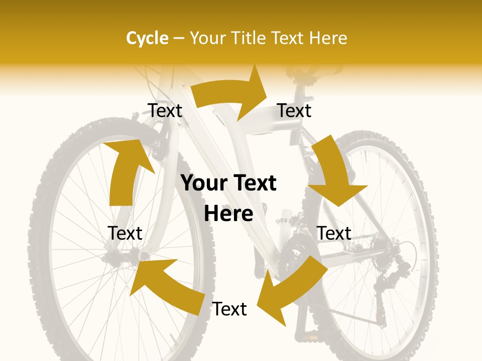 Transport Mountain Bike Metal PowerPoint Template
