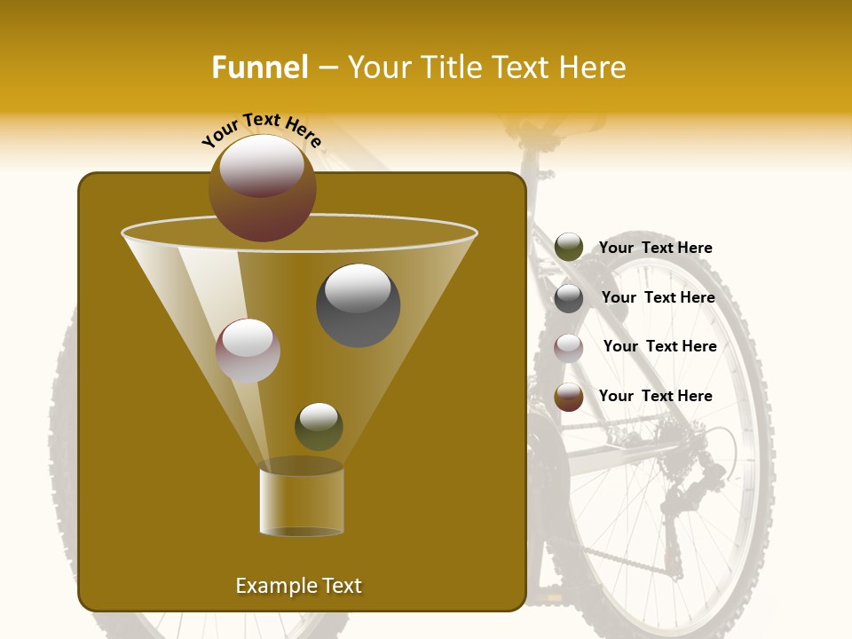 Transport Mountain Bike Metal PowerPoint Template