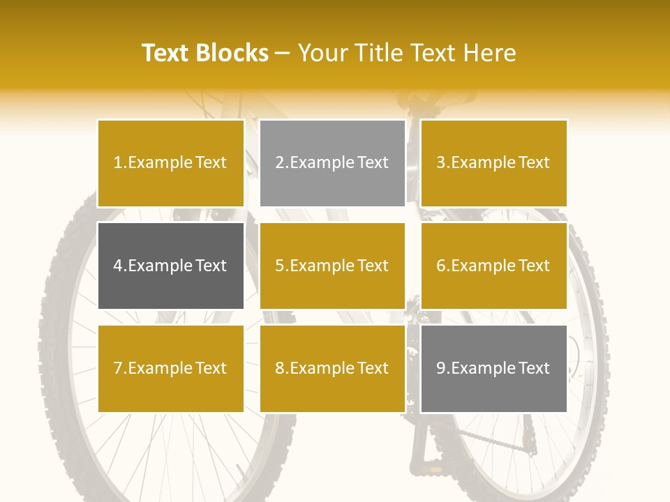 Transport Mountain Bike Metal PowerPoint Template