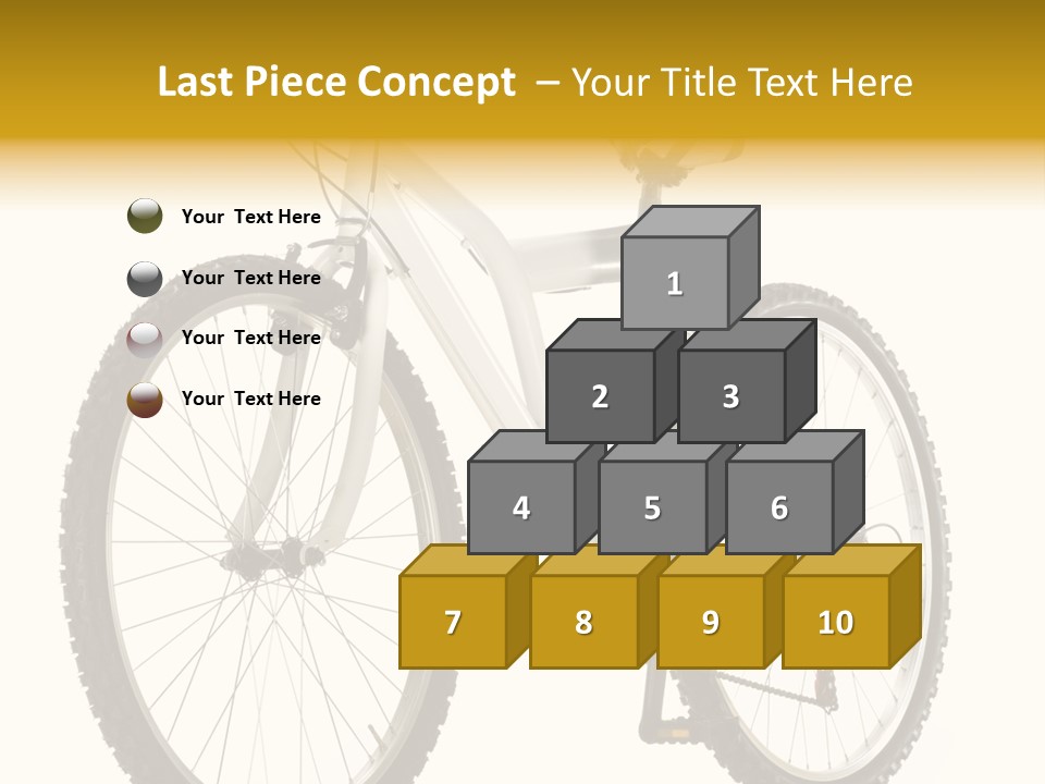 Transport Mountain Bike Metal PowerPoint Template