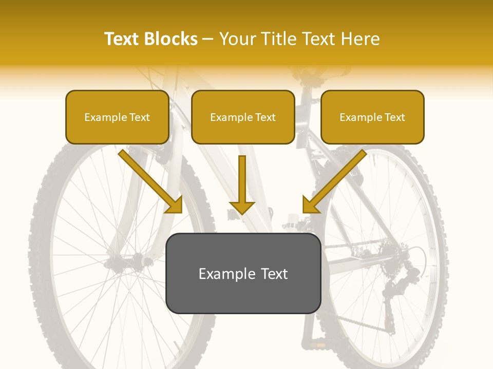 Transport Mountain Bike Metal PowerPoint Template