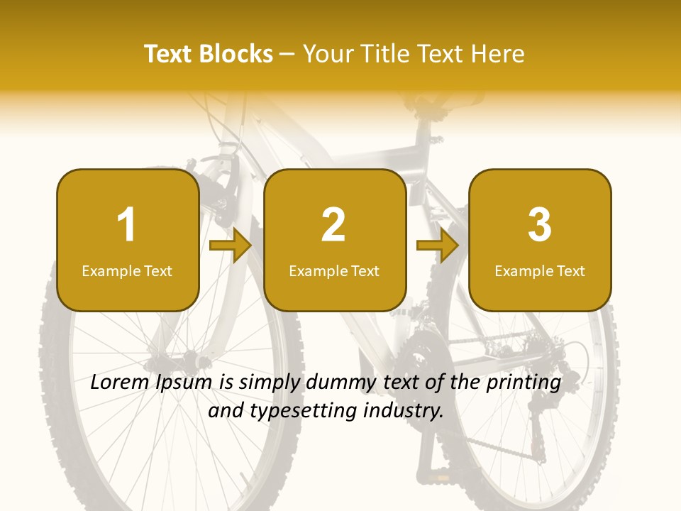 Transport Mountain Bike Metal PowerPoint Template