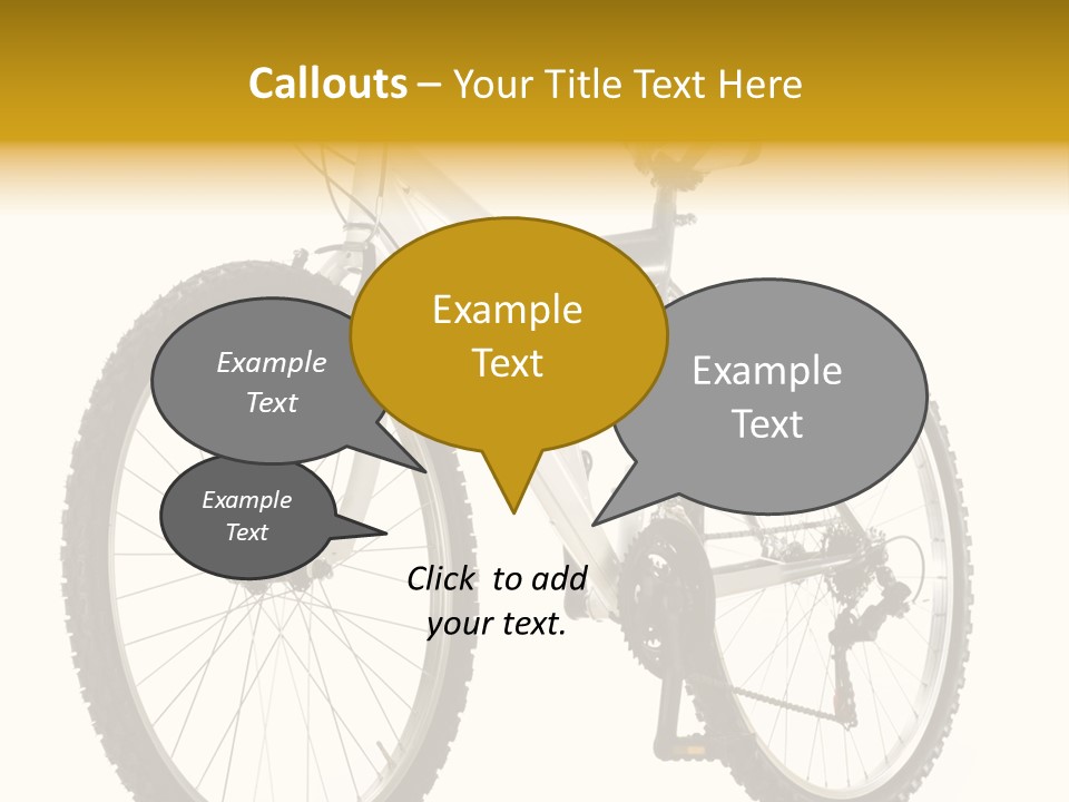 Transport Mountain Bike Metal PowerPoint Template