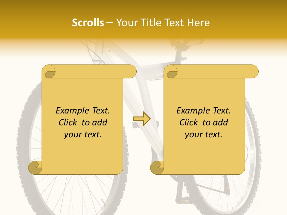 Transport Mountain Bike Metal PowerPoint Template