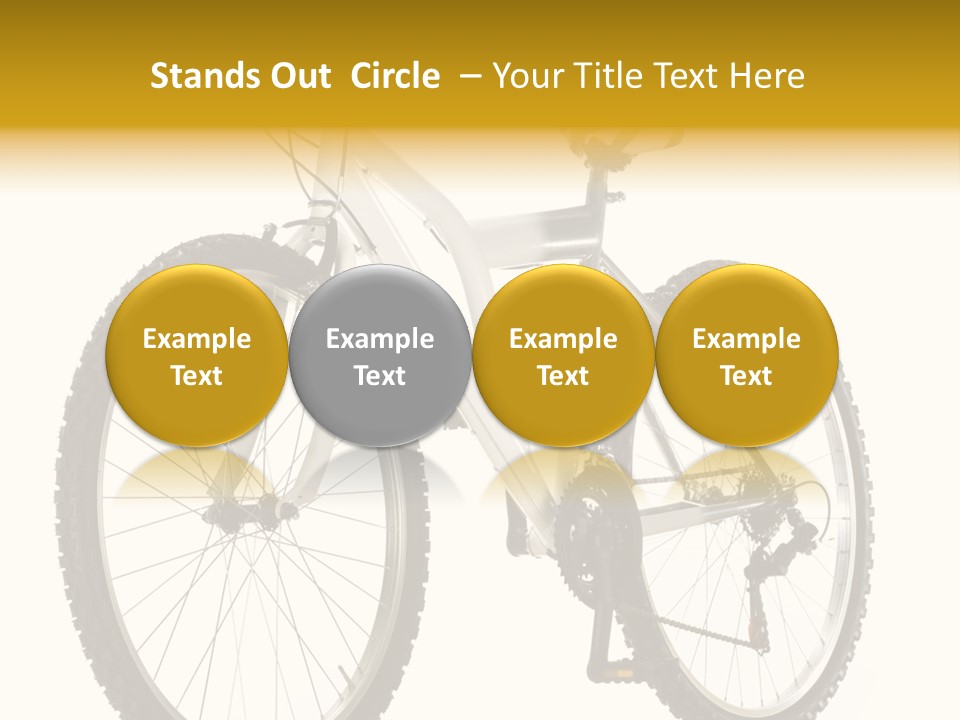 Transport Mountain Bike Metal PowerPoint Template