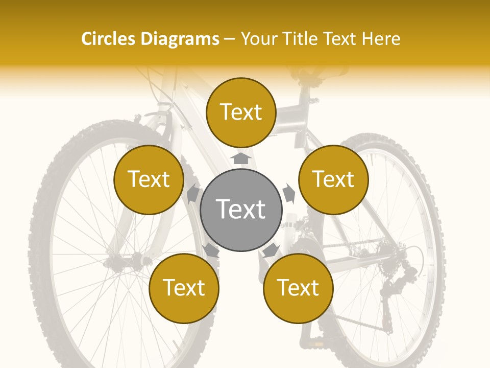 Transport Mountain Bike Metal PowerPoint Template