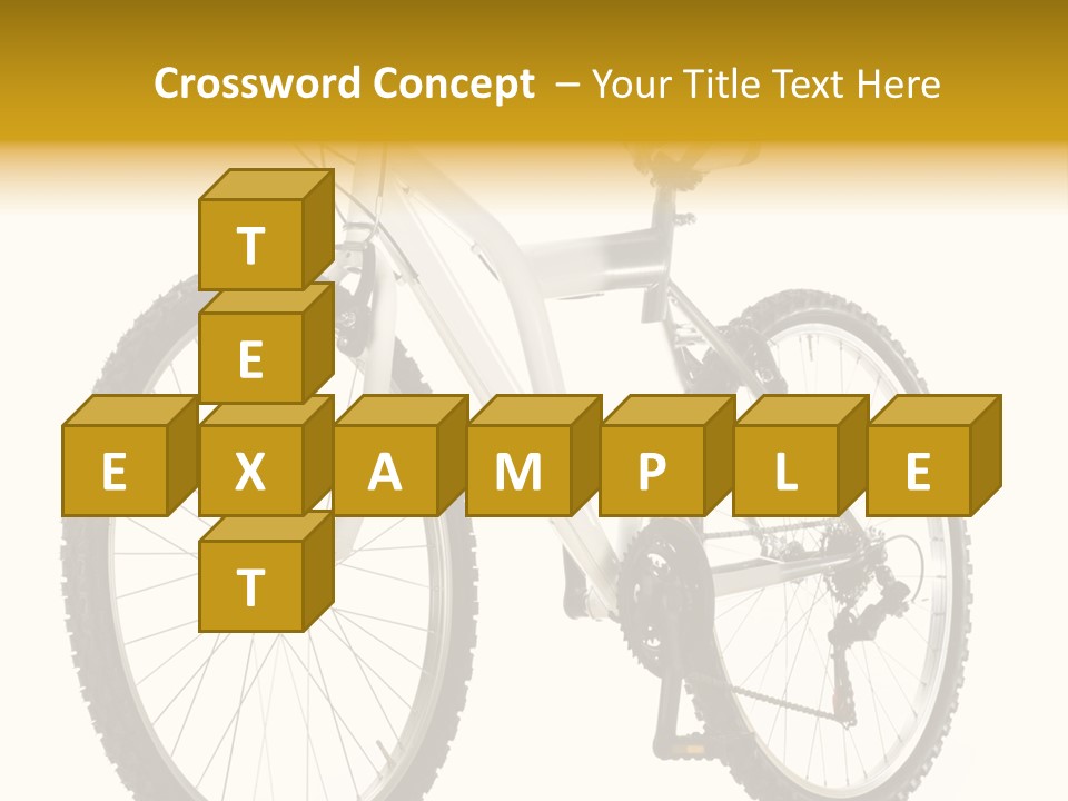 Transport Mountain Bike Metal PowerPoint Template