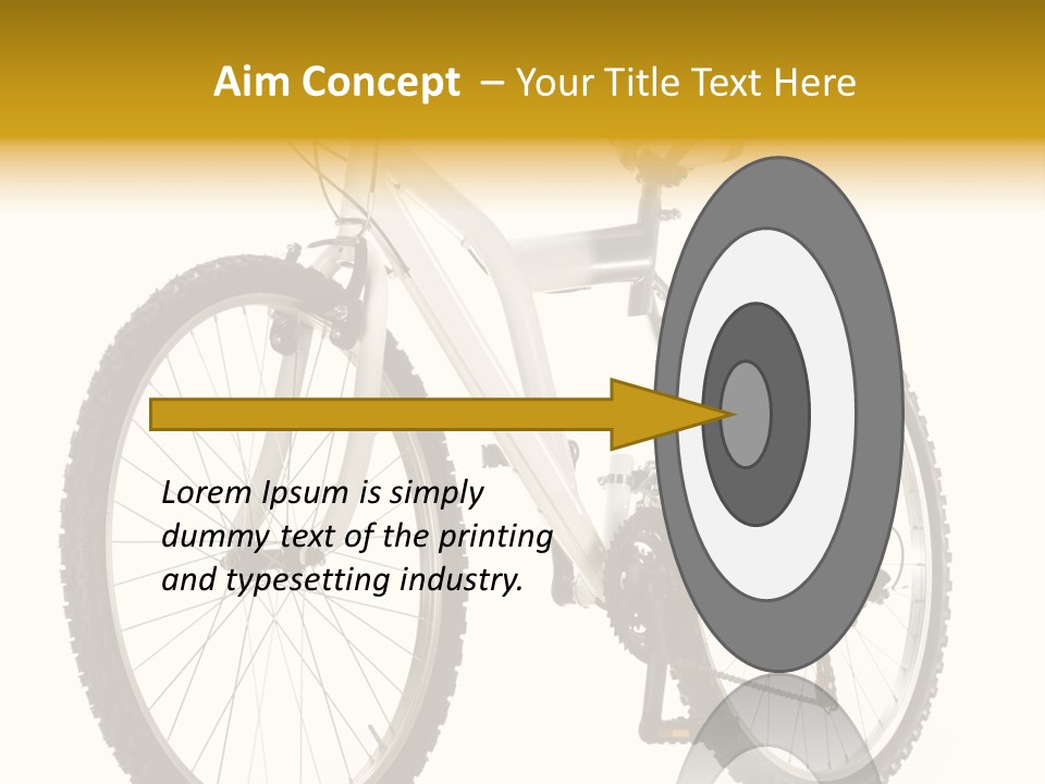 Transport Mountain Bike Metal PowerPoint Template