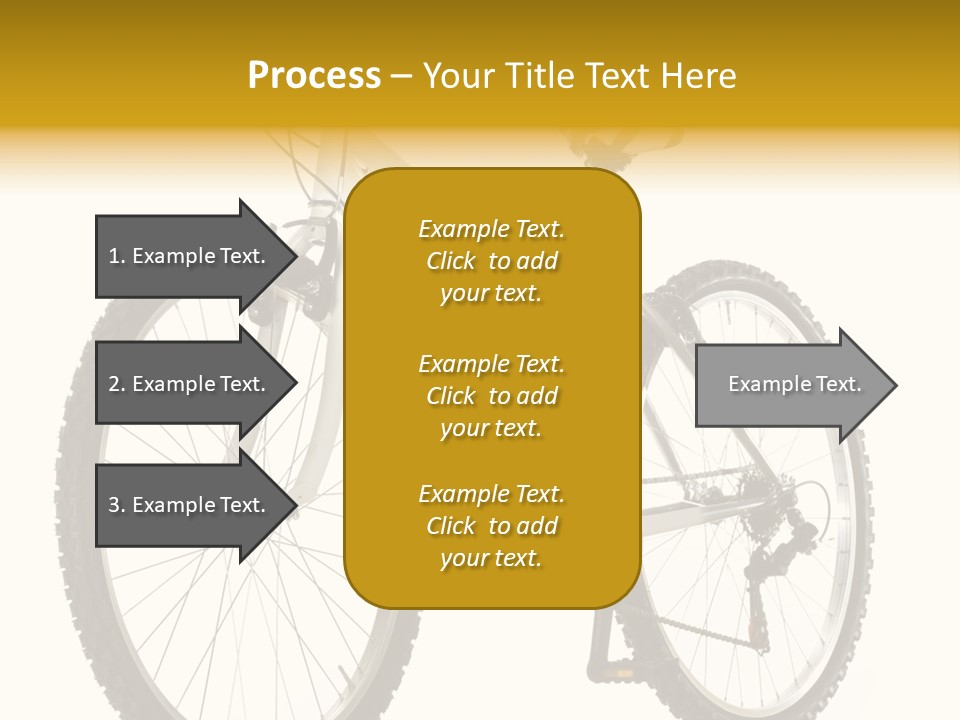 Transport Mountain Bike Metal PowerPoint Template