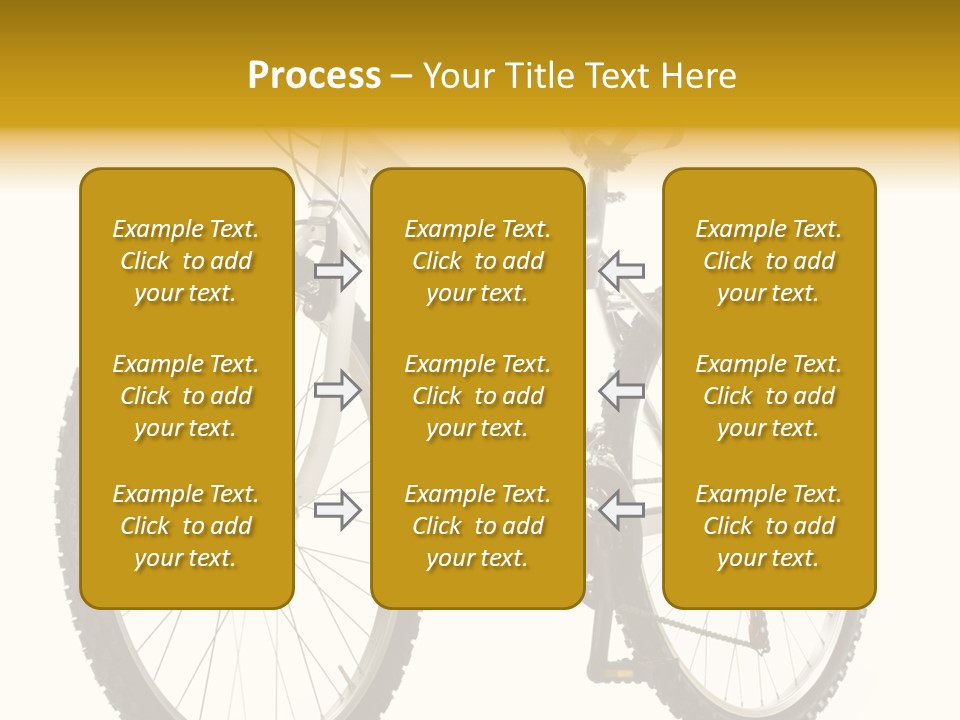 Transport Mountain Bike Metal PowerPoint Template