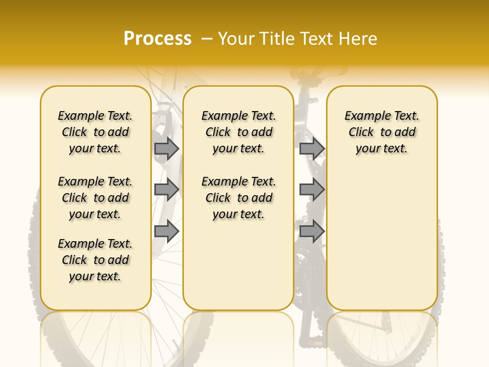 Transport Mountain Bike Metal PowerPoint Template