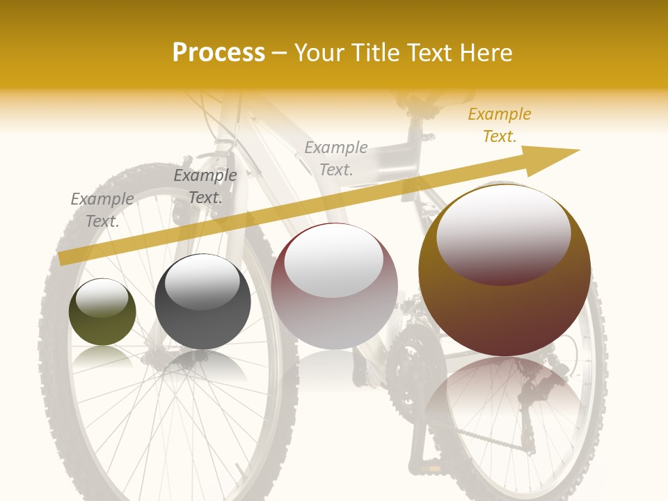 Transport Mountain Bike Metal PowerPoint Template