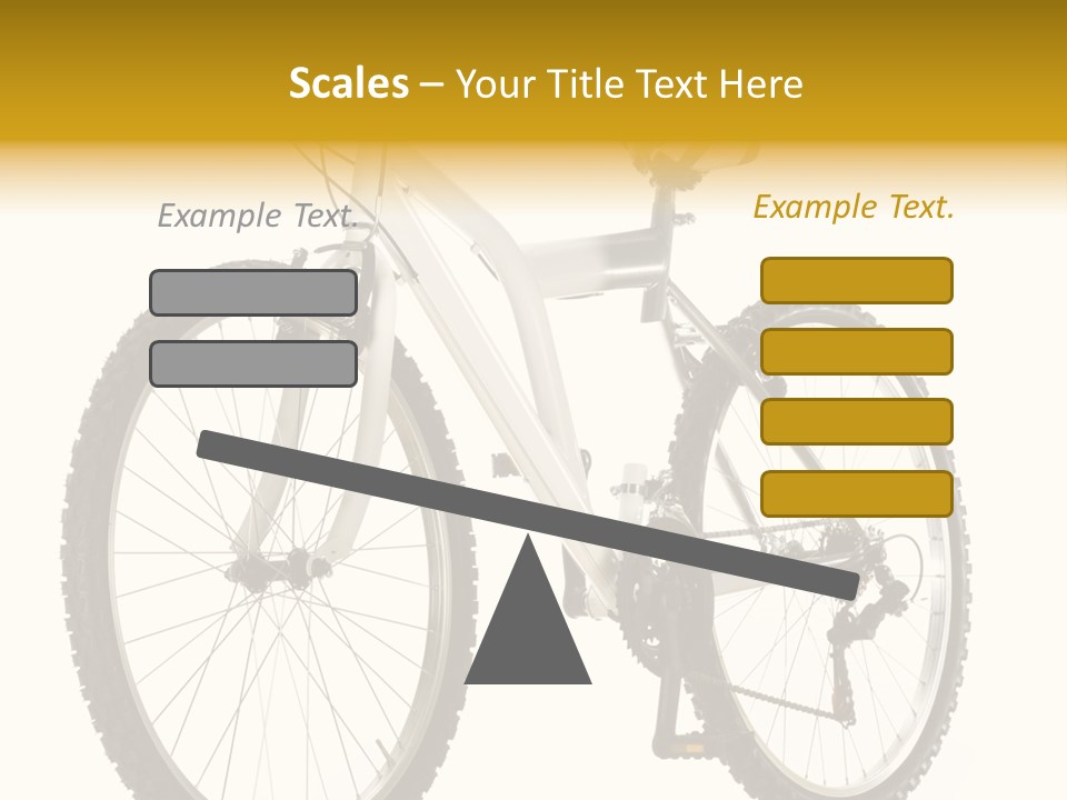Transport Mountain Bike Metal PowerPoint Template