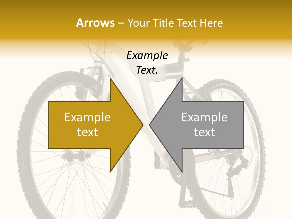 Transport Mountain Bike Metal PowerPoint Template
