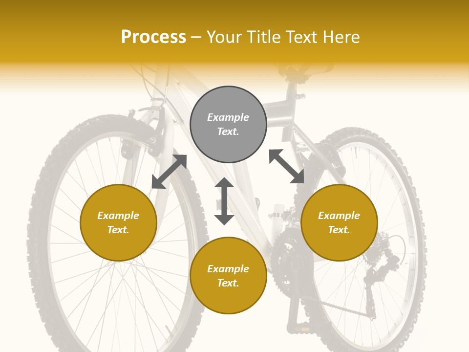 Transport Mountain Bike Metal PowerPoint Template