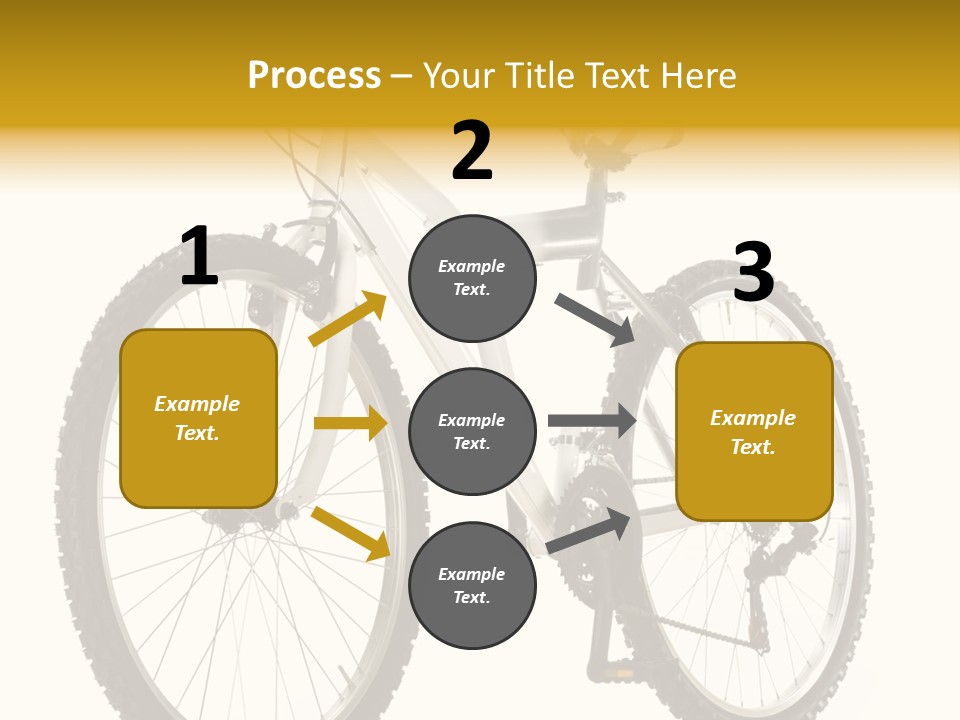 Transport Mountain Bike Metal PowerPoint Template
