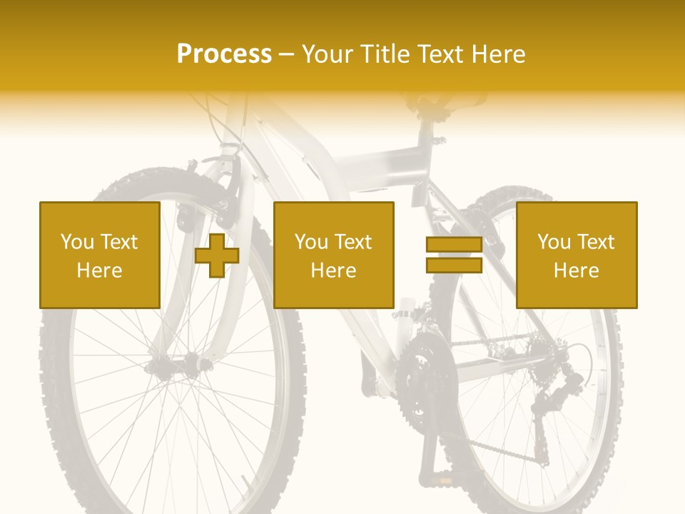 Transport Mountain Bike Metal PowerPoint Template