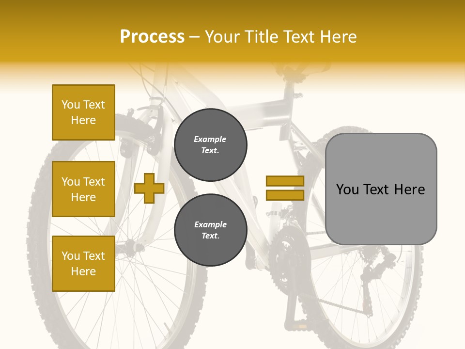 Transport Mountain Bike Metal PowerPoint Template