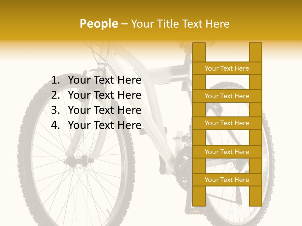 Transport Mountain Bike Metal PowerPoint Template