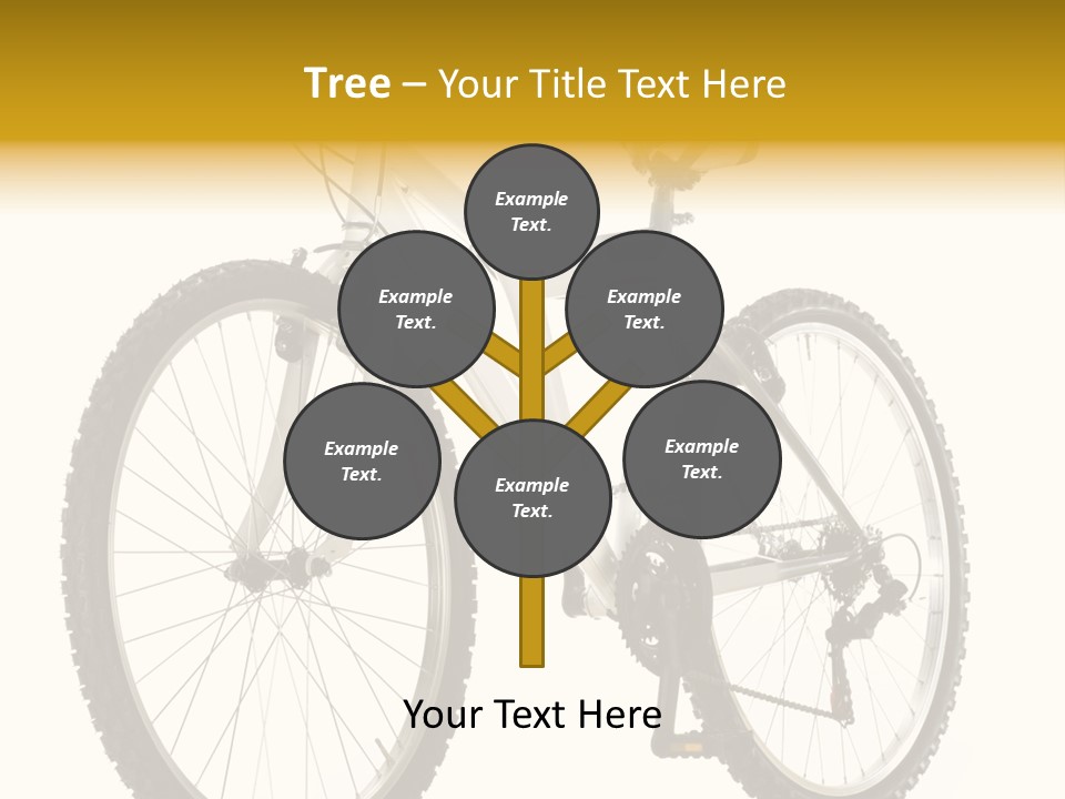 Transport Mountain Bike Metal PowerPoint Template