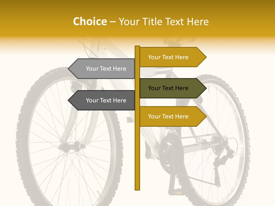 Transport Mountain Bike Metal PowerPoint Template