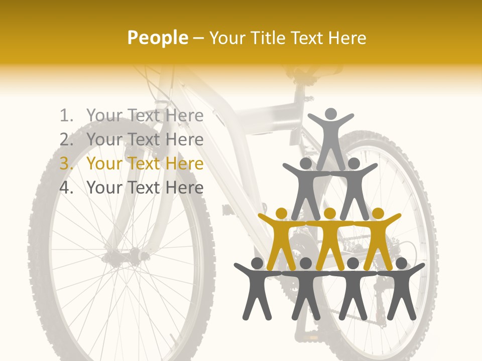 Transport Mountain Bike Metal PowerPoint Template