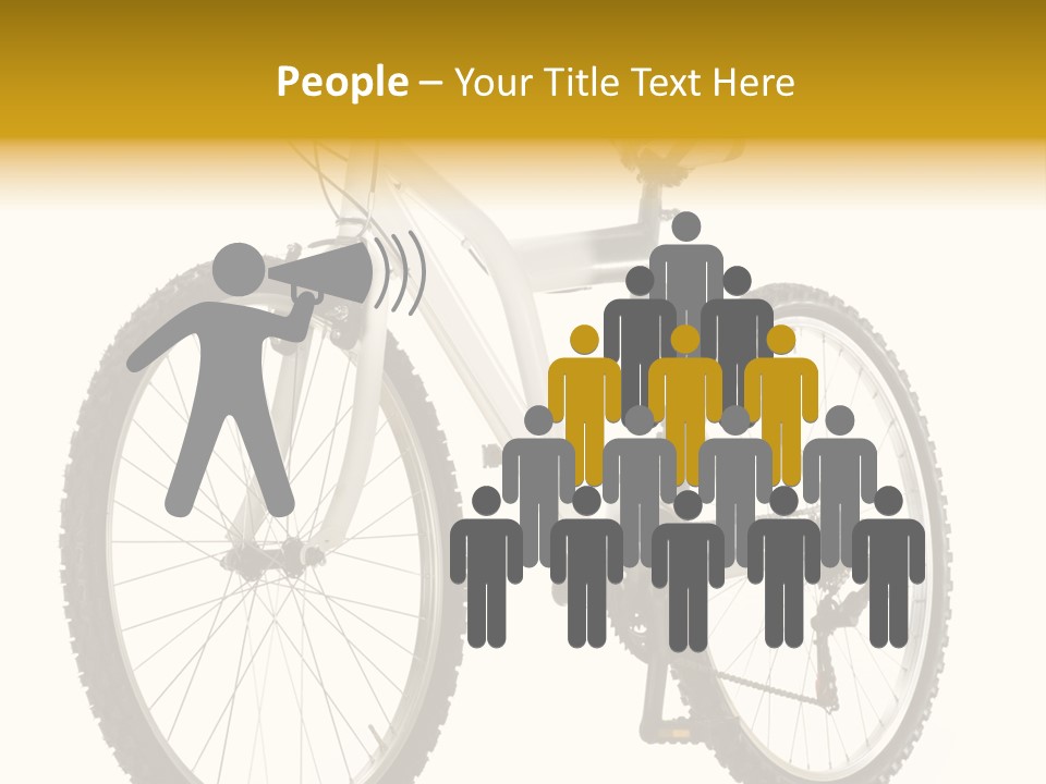 Transport Mountain Bike Metal PowerPoint Template