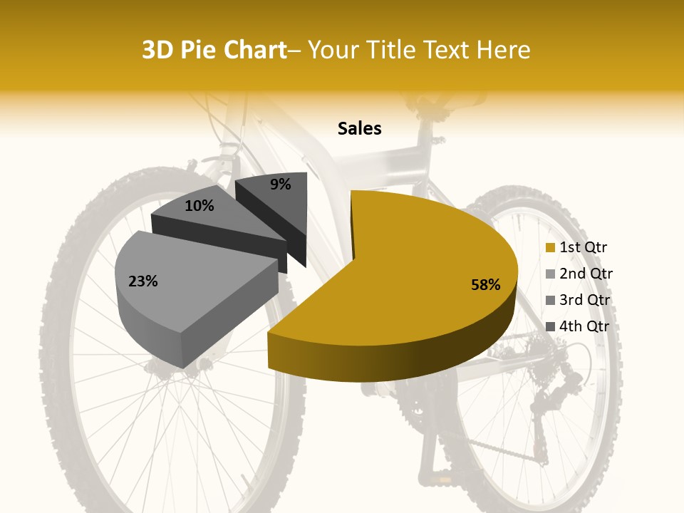 Transport Mountain Bike Metal PowerPoint Template