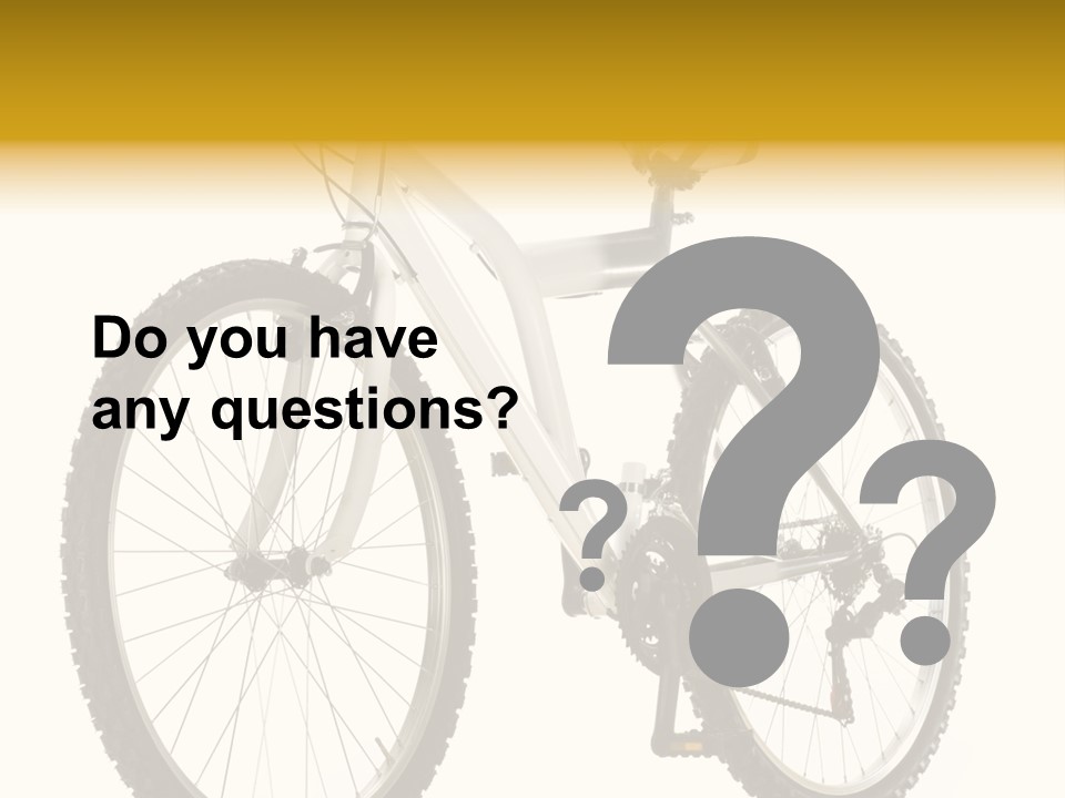 Transport Mountain Bike Metal PowerPoint Template