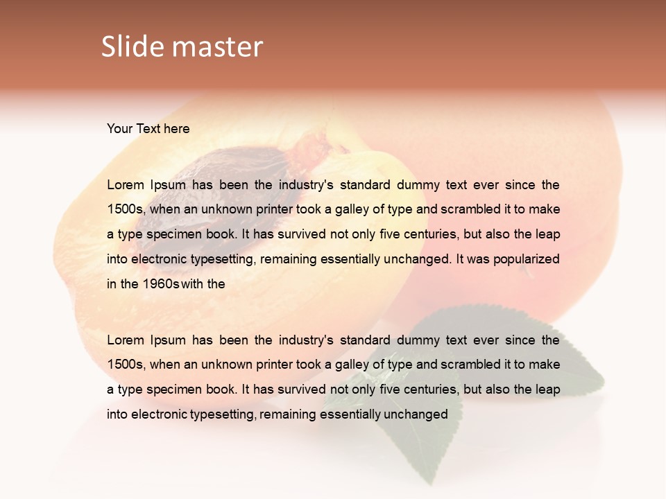 Composition Fruit Plant PowerPoint Template