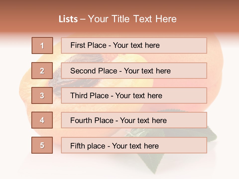 Composition Fruit Plant PowerPoint Template