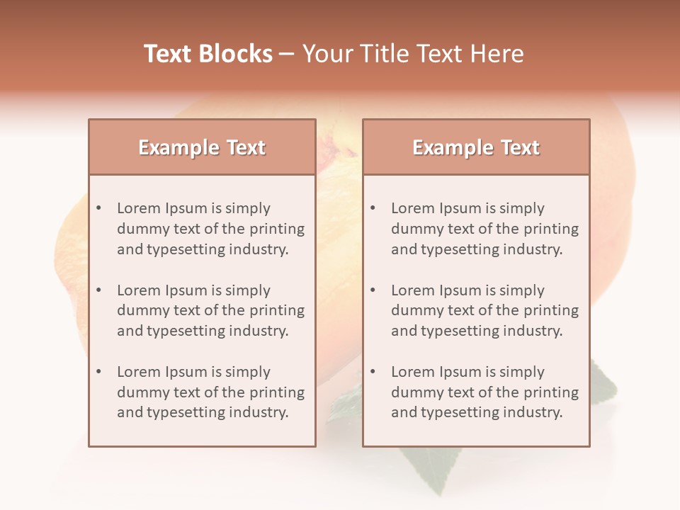 Composition Fruit Plant PowerPoint Template