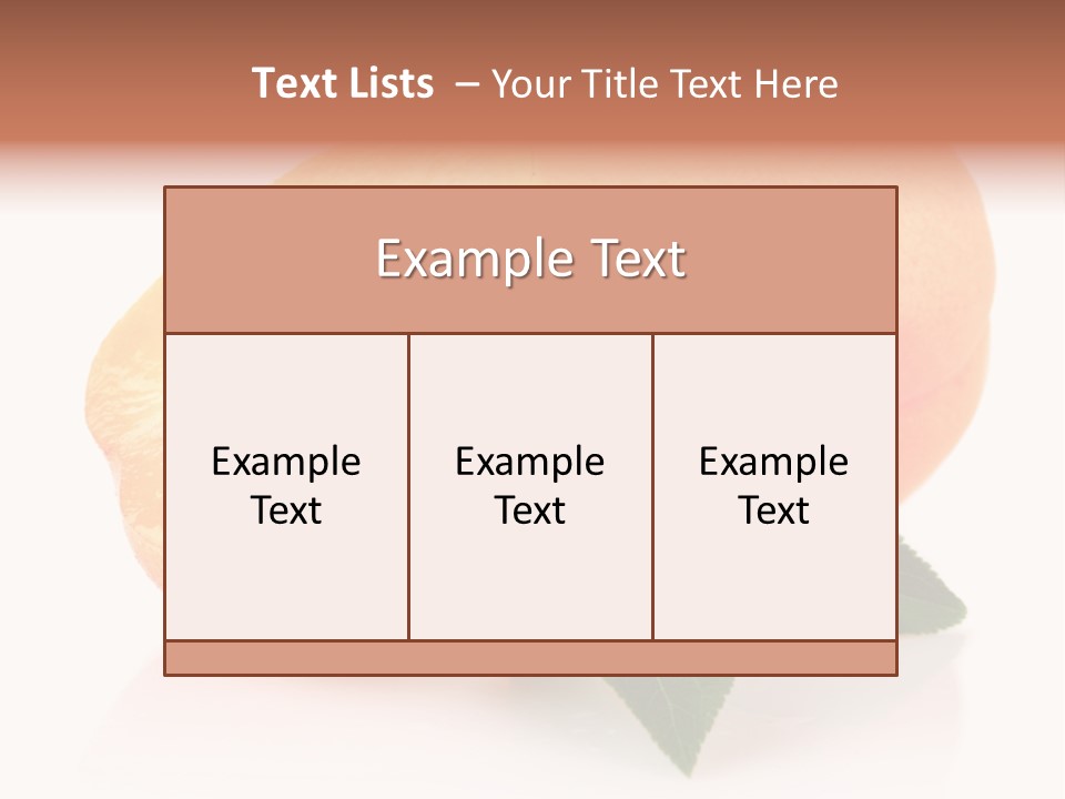 Composition Fruit Plant PowerPoint Template