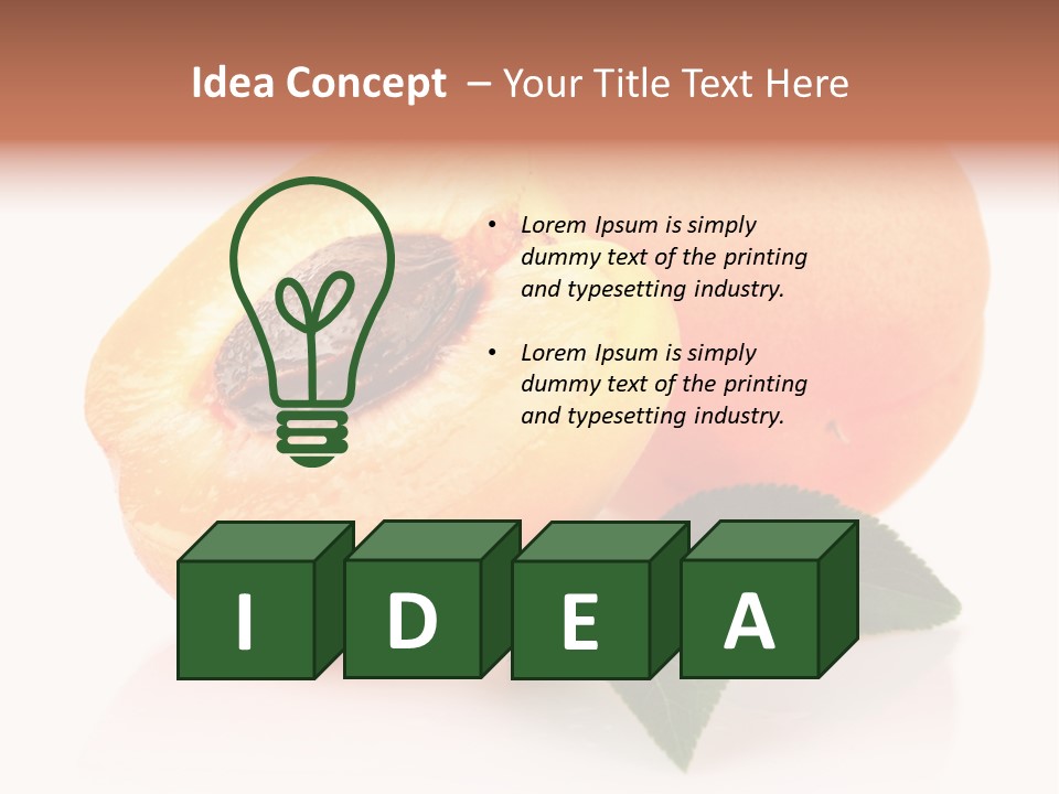 Composition Fruit Plant PowerPoint Template