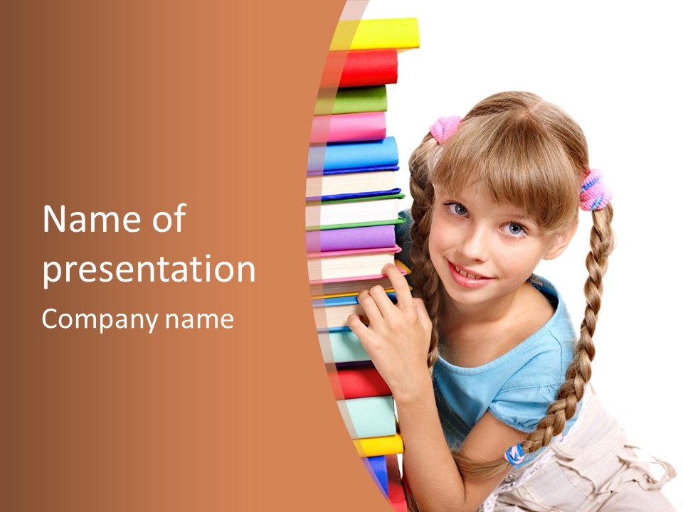 Learning Cute Literature PowerPoint Template