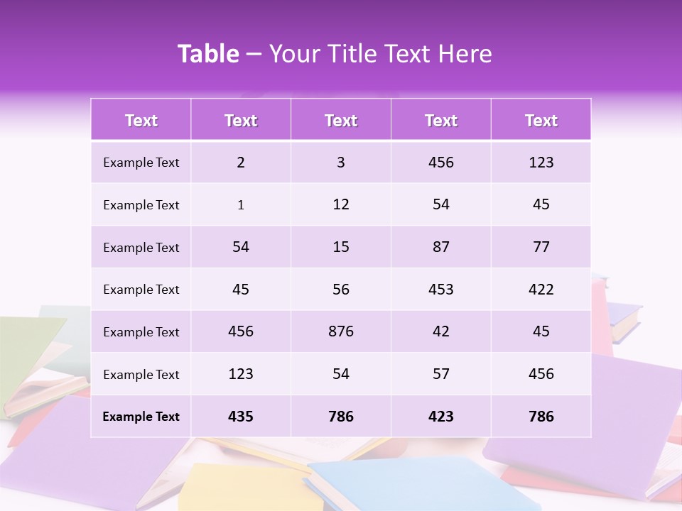 Back To School Female Stack PowerPoint Template