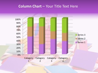 Back To School Female Stack PowerPoint Template