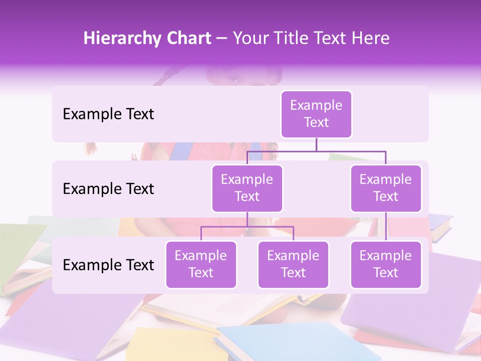 Back To School Female Stack PowerPoint Template