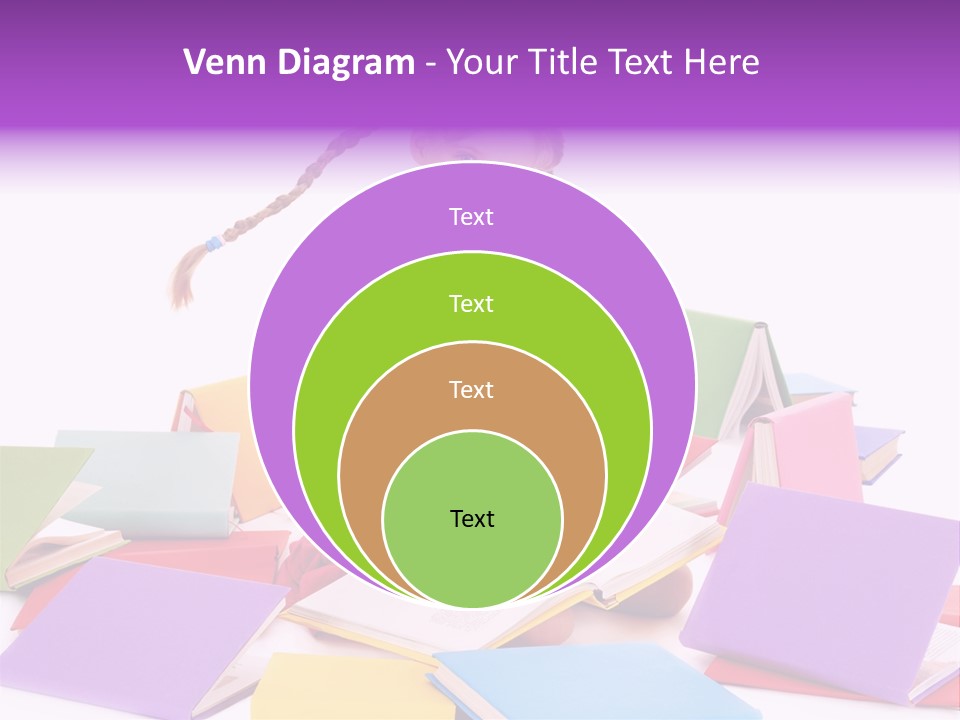 Back To School Female Stack PowerPoint Template