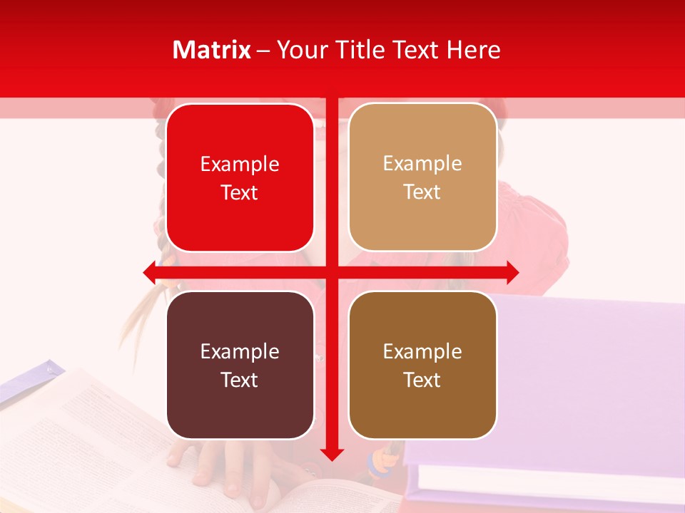 Girl Homework Colour PowerPoint Template