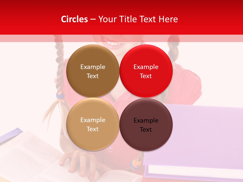Girl Homework Colour PowerPoint Template