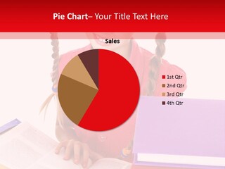 Girl Homework Colour PowerPoint Template